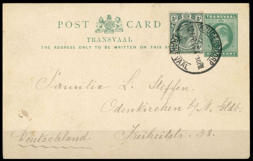 1902, Transvaal, P 10 u.a., Brief