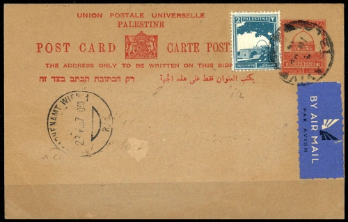 1927, Palästina, 52 u.a., Brief