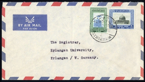 1954, Jordanien, 305 u.a., Brief