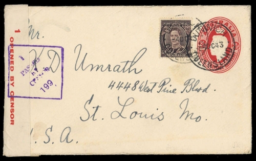 1942, Australien, A 143, U, Brief