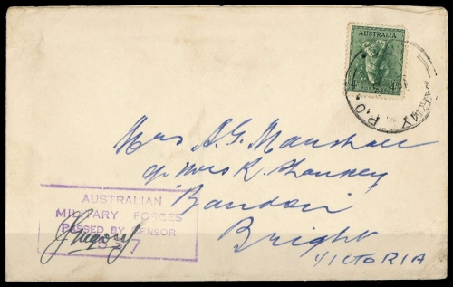 1943, Australien, 144, Brief