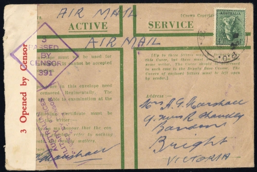 1943, Australien, 144, Brief