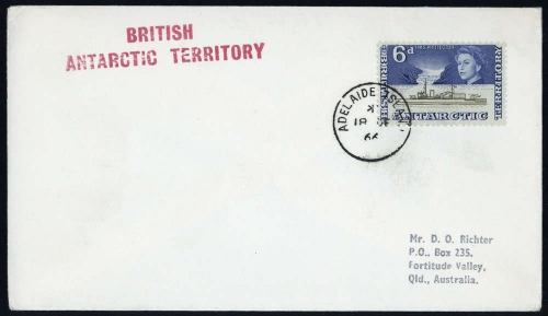 1963, Britische Gebiete in der Antarktis, 8, Brief