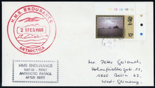 Falkland Abhänige Gebiete F Süd Georgien, 87 II, Brief