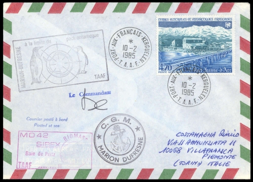 1985, Französische Gebiete in der Antarktis, 191, Brief