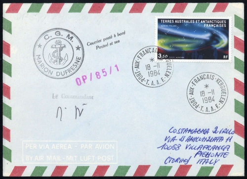 1984, Französische Gebiete in der Antarktis, 190, Brief