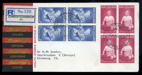 1963, Neuseeland, 425-26 (4), FDC