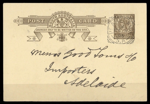 1893, Südaustralien, P 3, Brief
