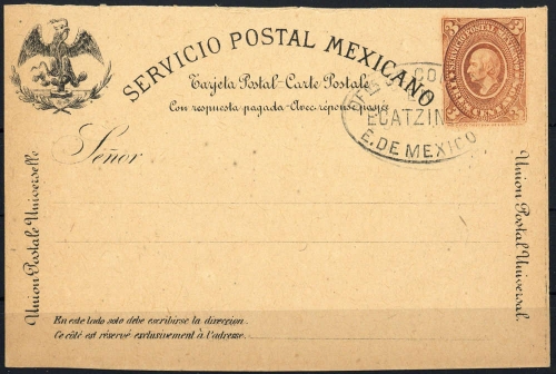 1885, Mexiko, P 15 F, Brief