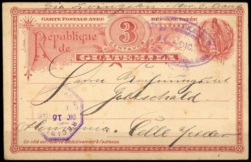 1890, Guatemala, P 4, Brief