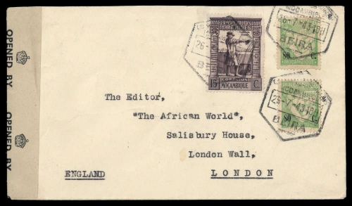 1933, Mocambique, 300, 287 (2), Brief