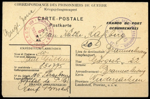 1947, Kriegsgefangenenlagerpost, Brief