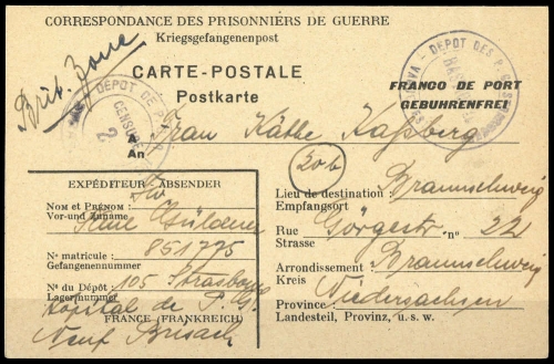 1947, Kriegsgefangenenlagerpost, Brief