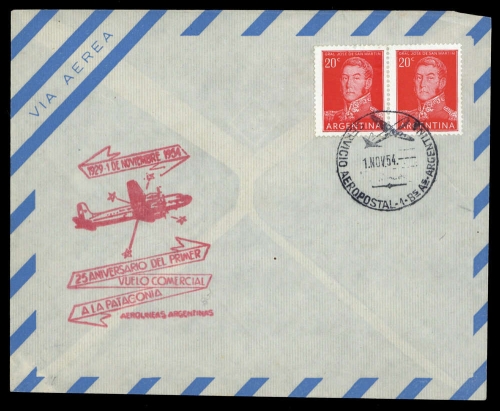 1954, Argentinien, 620 II (2), Brief