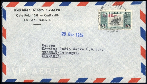 1957, Bolivien, 573, Brief