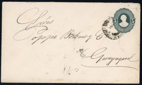 1894, Ecuador, U 10, Brief
