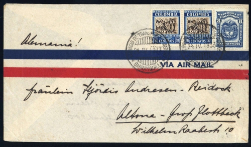 1932, Kolumbien, 333 (2), 299, Brief