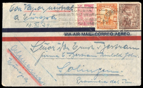 1934, Kolumbien, 368 u.a., Brief