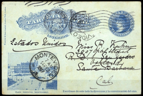 1901, Uruguay, P 25, Brief