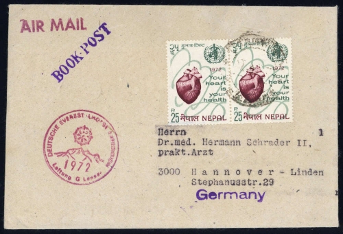 1972, Expeditionen,Himalaya,, N. 276 (2), Brief