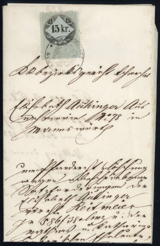 1861, Österreich, Brief