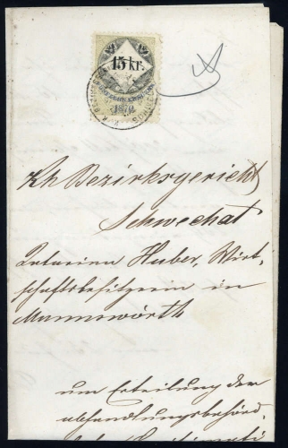 1870, Österreich, Brief