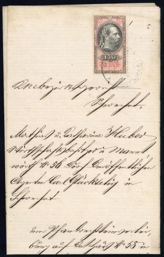 1877, Österreich, Brief