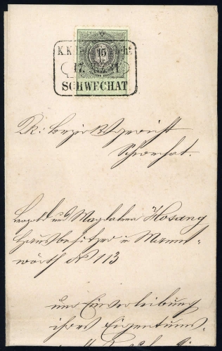 1881, Österreich, Brief