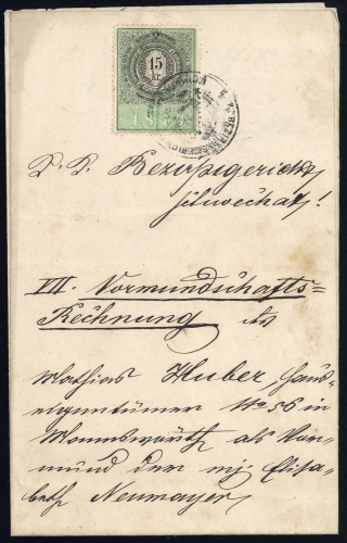 1879, Österreich, Brief