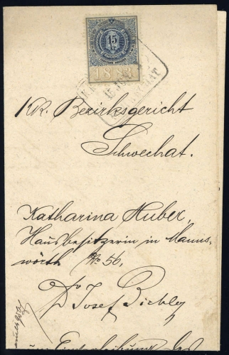 1883, Österreich, Brief