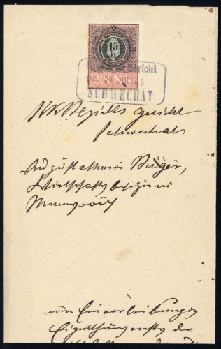 1888, Österreich, Brief