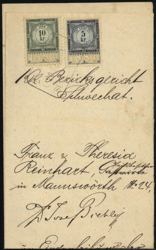 1883, Österreich, Brief