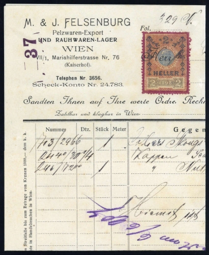 1898, Österreich, Brief