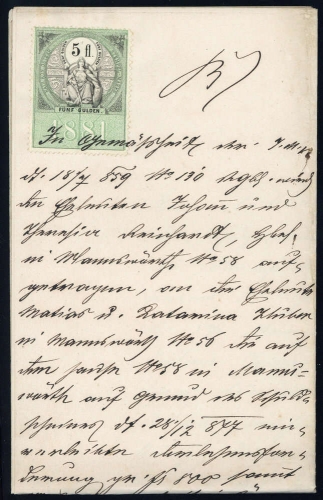 1881, Österreich, Brief