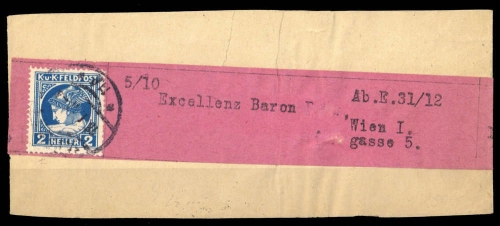 1916, Österreich Feldpost Allgemeine Ausgaben, 49 A, Brief