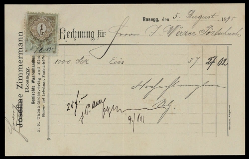 1893, Österreich, Briefst.