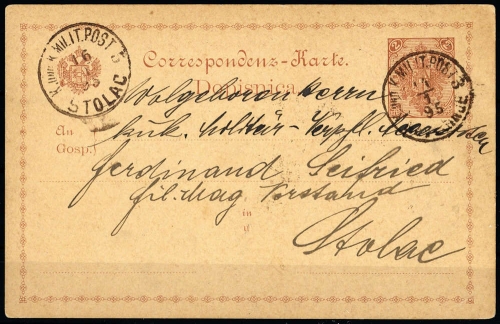 1879, Bosnien und Herzegowina (Österr.), P 1, Brief