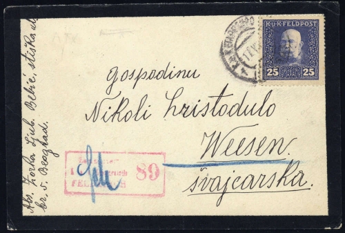 1915, Österreich Feldpost Allgemeine Ausgaben, 33, Brief