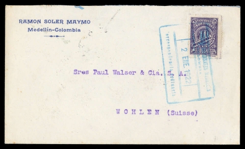 1920, Kolumbien, 270 A, Brief