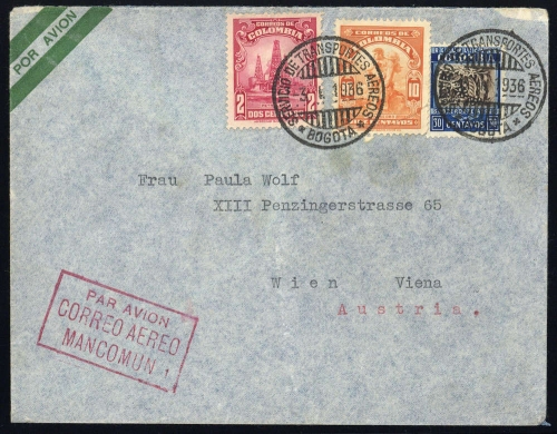 1935, Kolumbien, 367-68 u.a., Brief