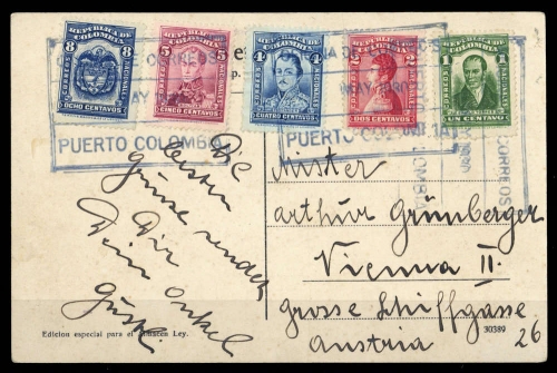1926, Kolumbien, 298-99, Brief