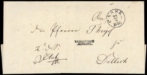 Altdeutschland Thurn und Taxis, Brief