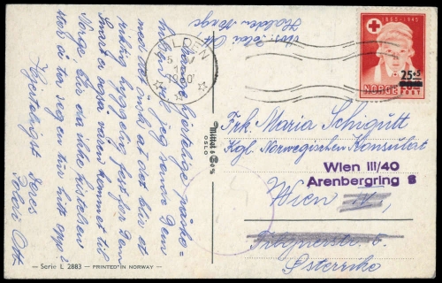 1950, Int.Organisationen,Rotes Kreuz,, 338, Brief