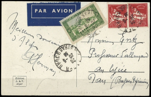 1930, Algerien, 102, 111, Brief