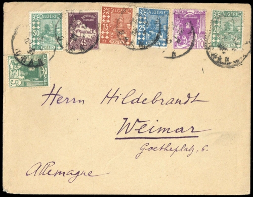 1926, Algerien, 38 u.a., Brief