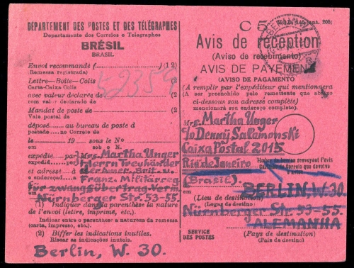 1951, Brasilien, Brief