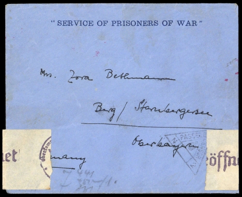 1939, Kriegsgefangenenlagerpost, Brief