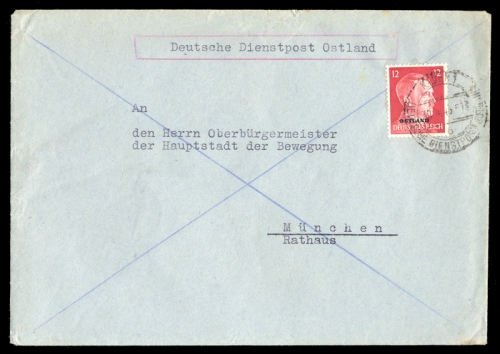 1943, Deutsche Besetzung II. WK Ostland, 8, Brief