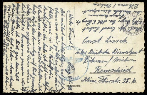Böhmen und Mähren, Brief