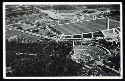 1936, Sport u. Spiel,Olympia Berlin 1936,Sportstätten, Brief